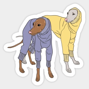 Italian greyhounds! Sticker